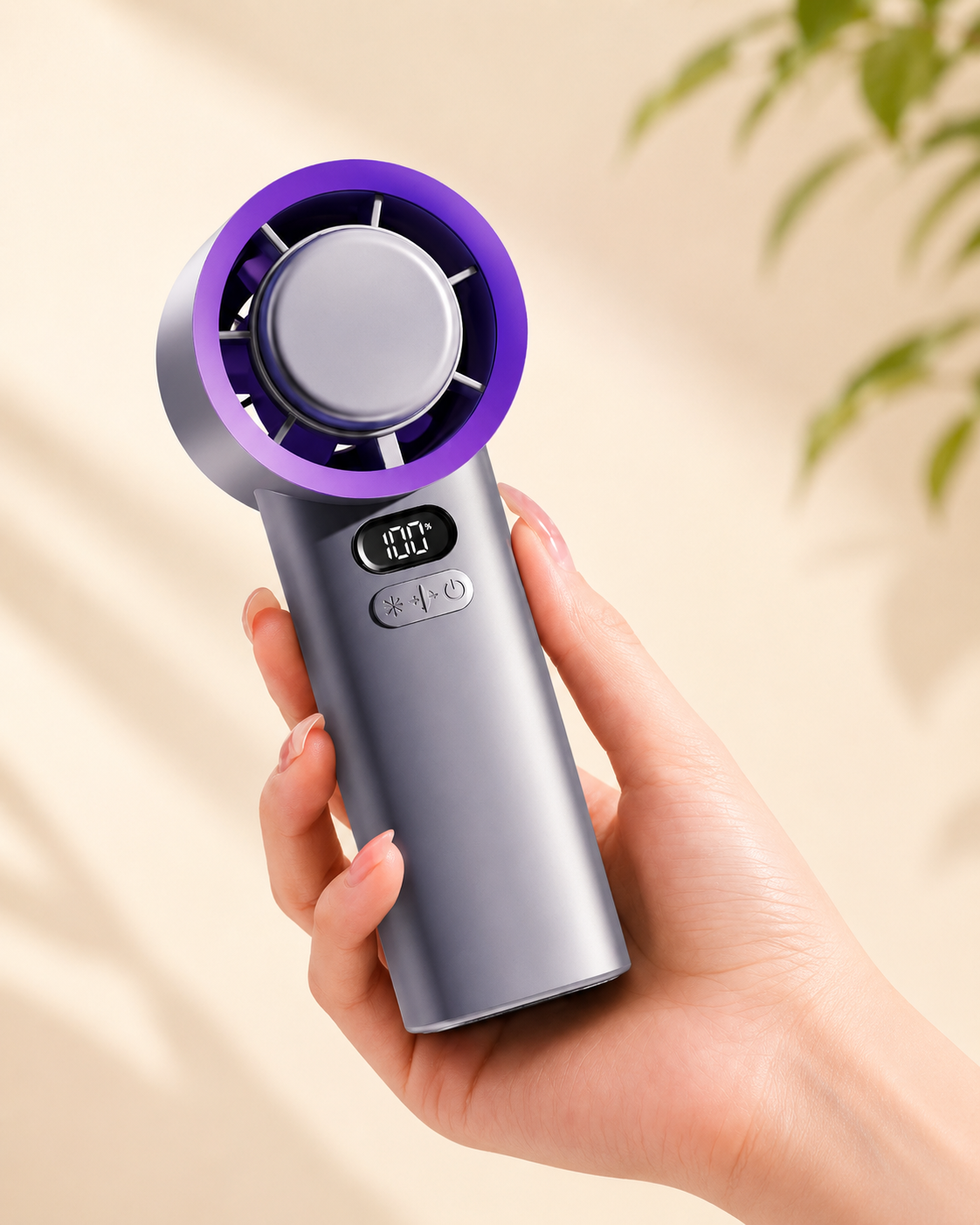 Cooling Breeze | Portable Handheld Fan with Turbocharged Airflow | Ergonomic Design for Ultimate Comfort