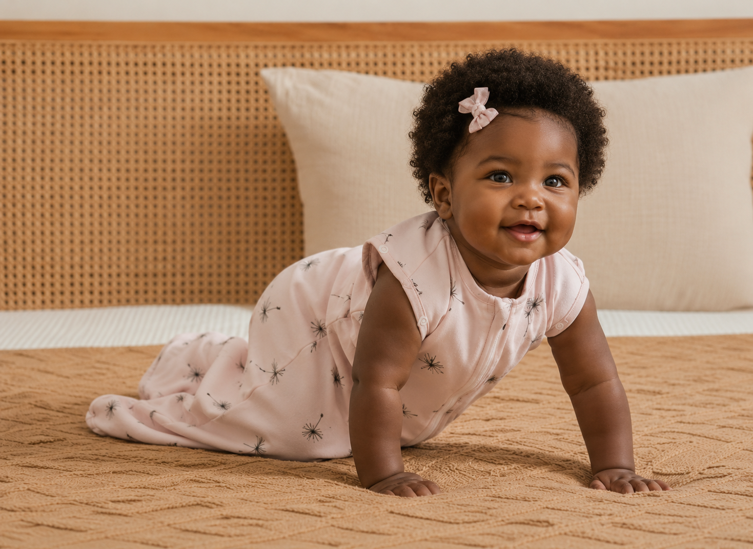 Cozy Nest | Baby Sleeping Bag with Convertible Design & Adjustable Fit | Floral Pattern for Comfortable Sleep