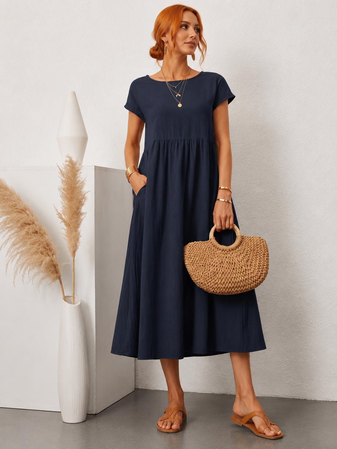 Elegant Summer Maxi Dress with Breathable Fabric for Stylish Comfort