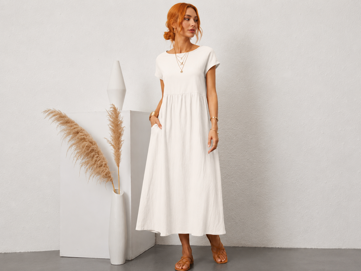 Elegant Summer Maxi Dress with Breathable Fabric for Stylish Comfort