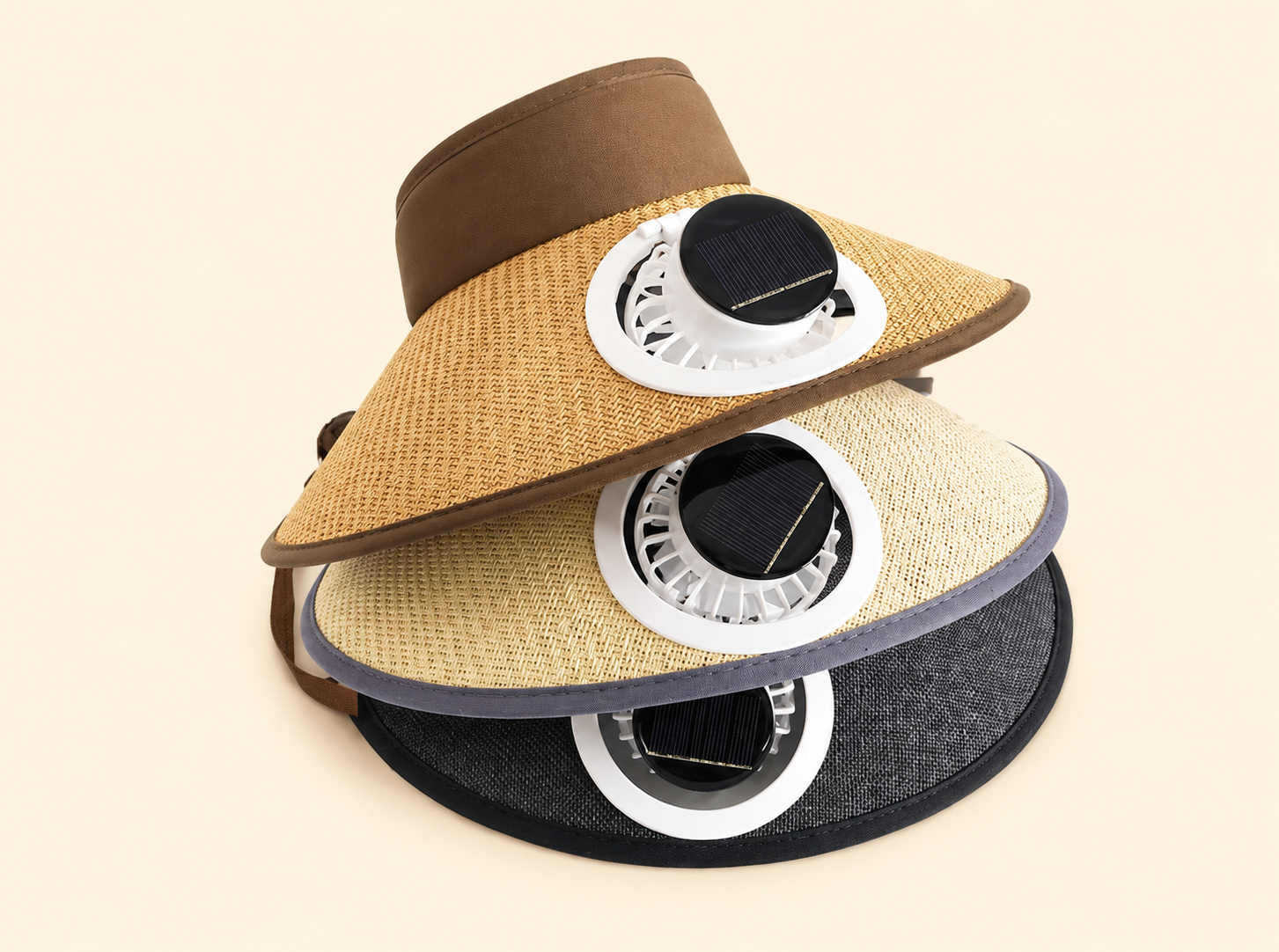 Outdoor Essentials | Wide Brim Sun Hat with Solar Powered Fan & USB Rechargeable Feature | Stylish Protection for All-Day Comfort