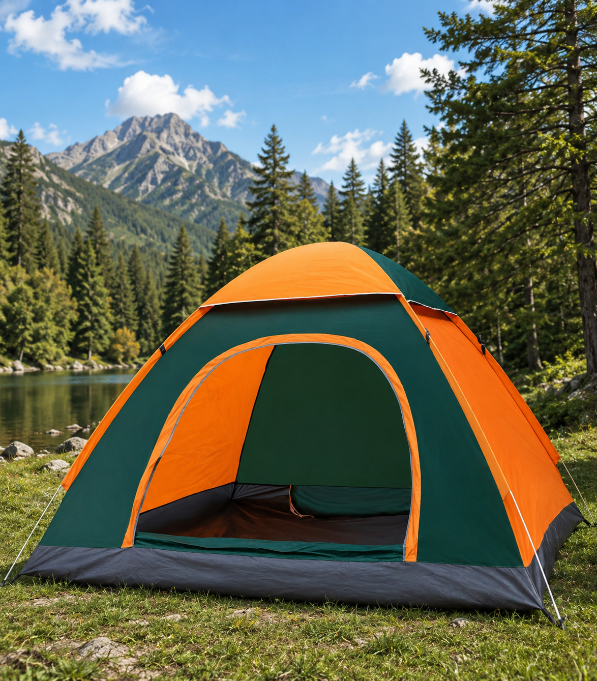 Outdoor Adventure | Pop Up Camping Tent with Lightweight Design | Easy Setup for Spring and Summer Fun