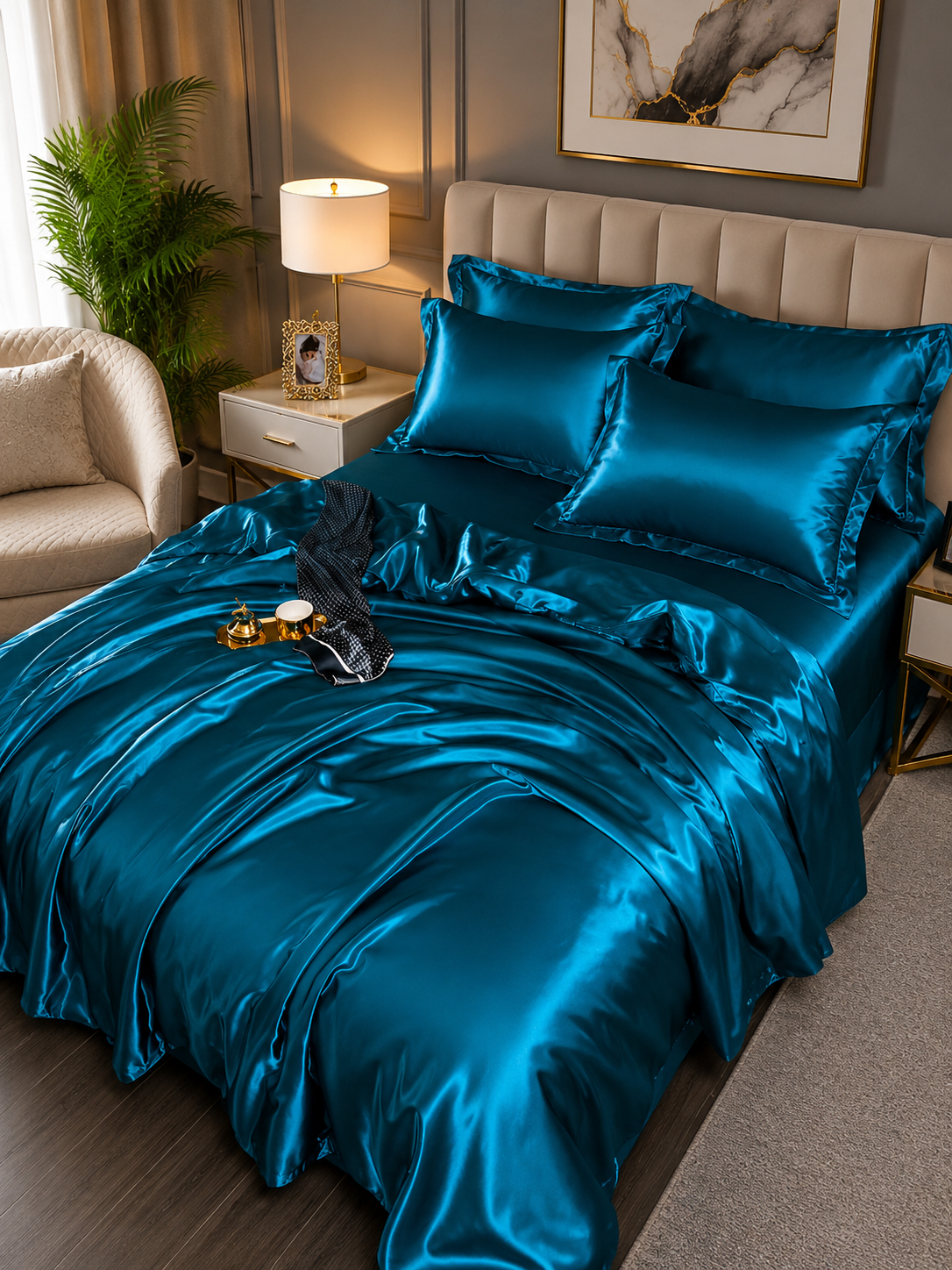 Silk Satin Duvet Cover Set for Luxurious Comfort