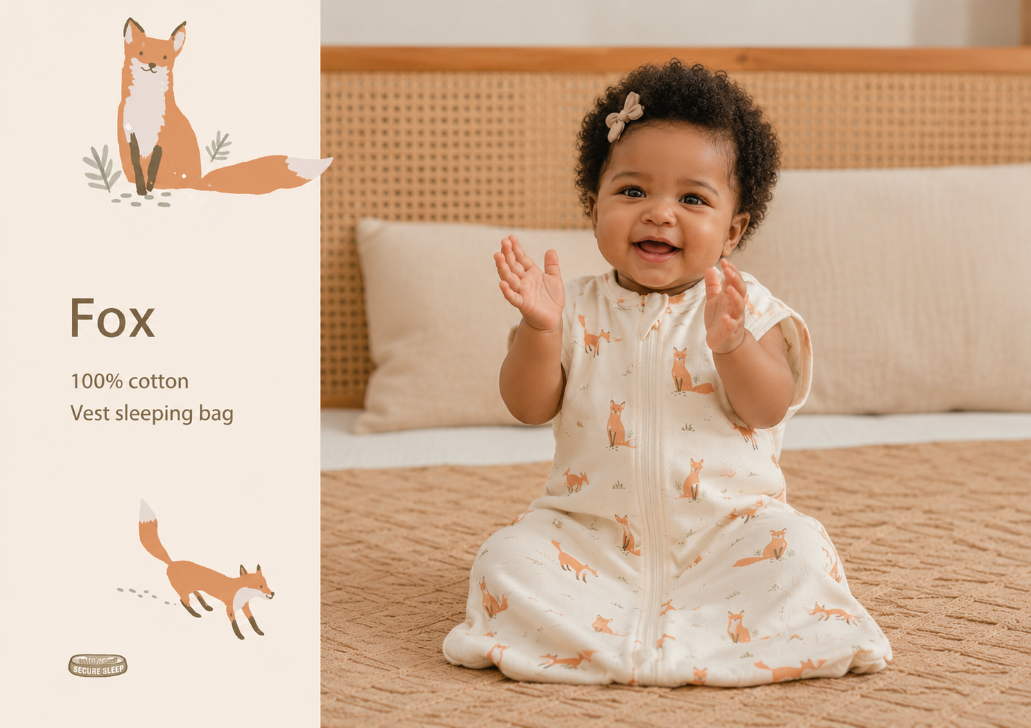 Cozy Nest | Baby Sleeping Bag with Convertible Design & Adjustable Fit | Floral Pattern for Comfortable Sleep