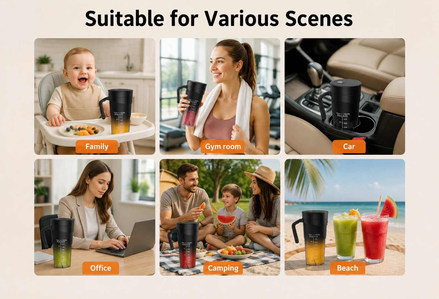 Portable Blender | Smoothie Maker with Self-Cleaning Function | Lightweight Design for On-the-Go Nutrition