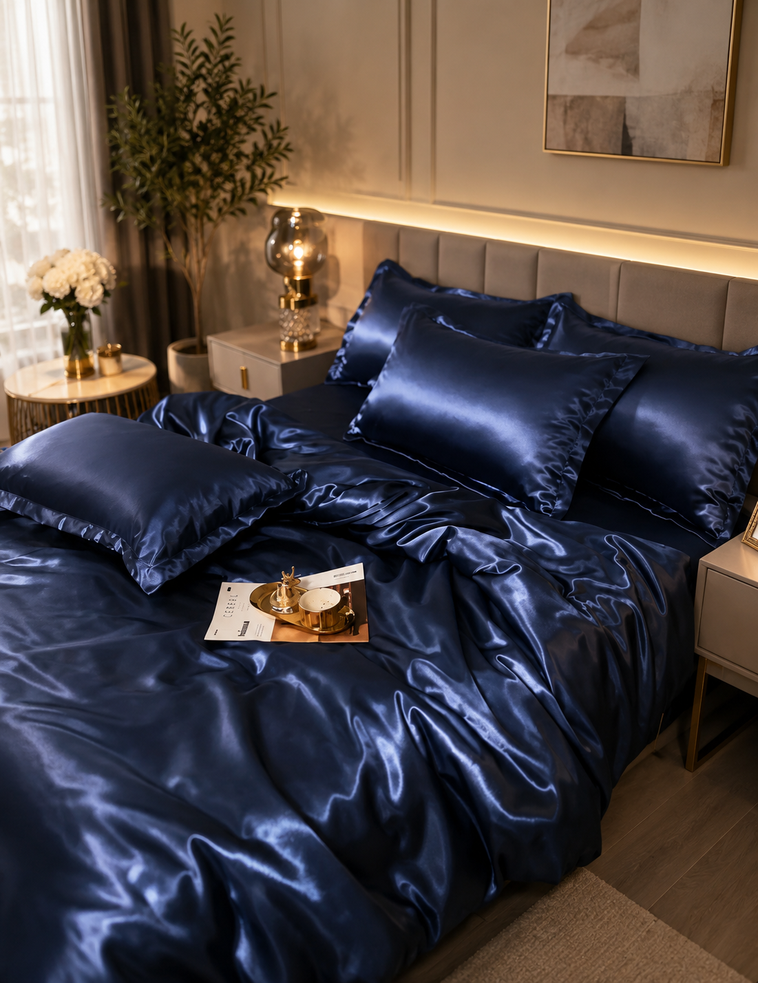 Silk Satin Duvet Cover Set for Luxurious Comfort