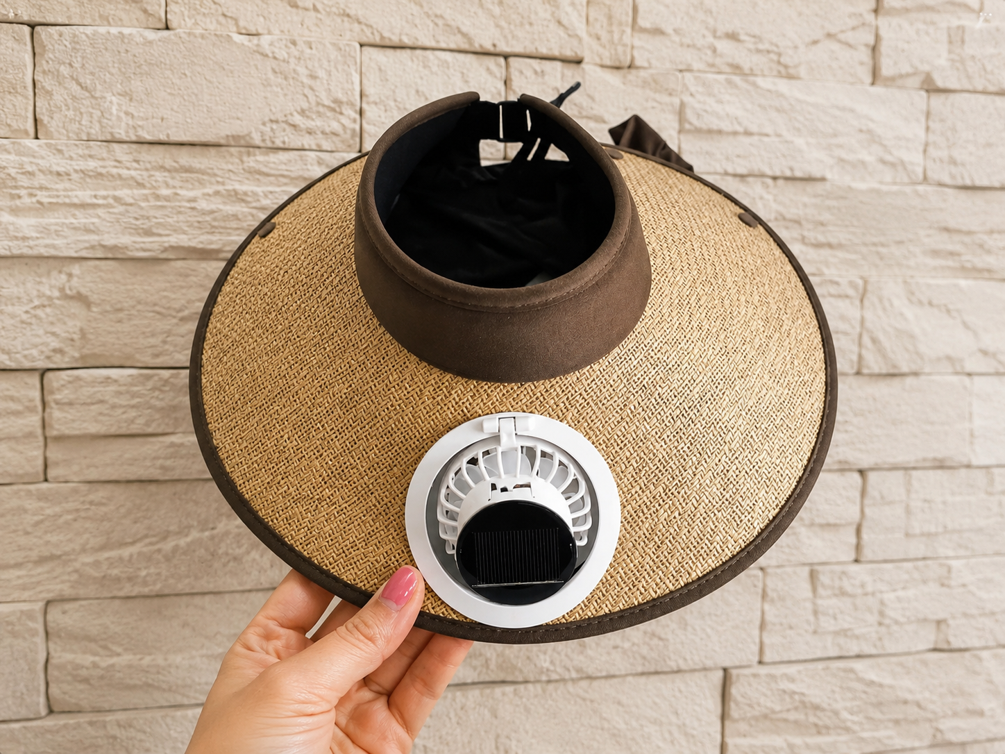 Outdoor Essentials | Wide Brim Sun Hat with Solar Powered Fan & USB Rechargeable Feature | Stylish Protection for All-Day Comfort
