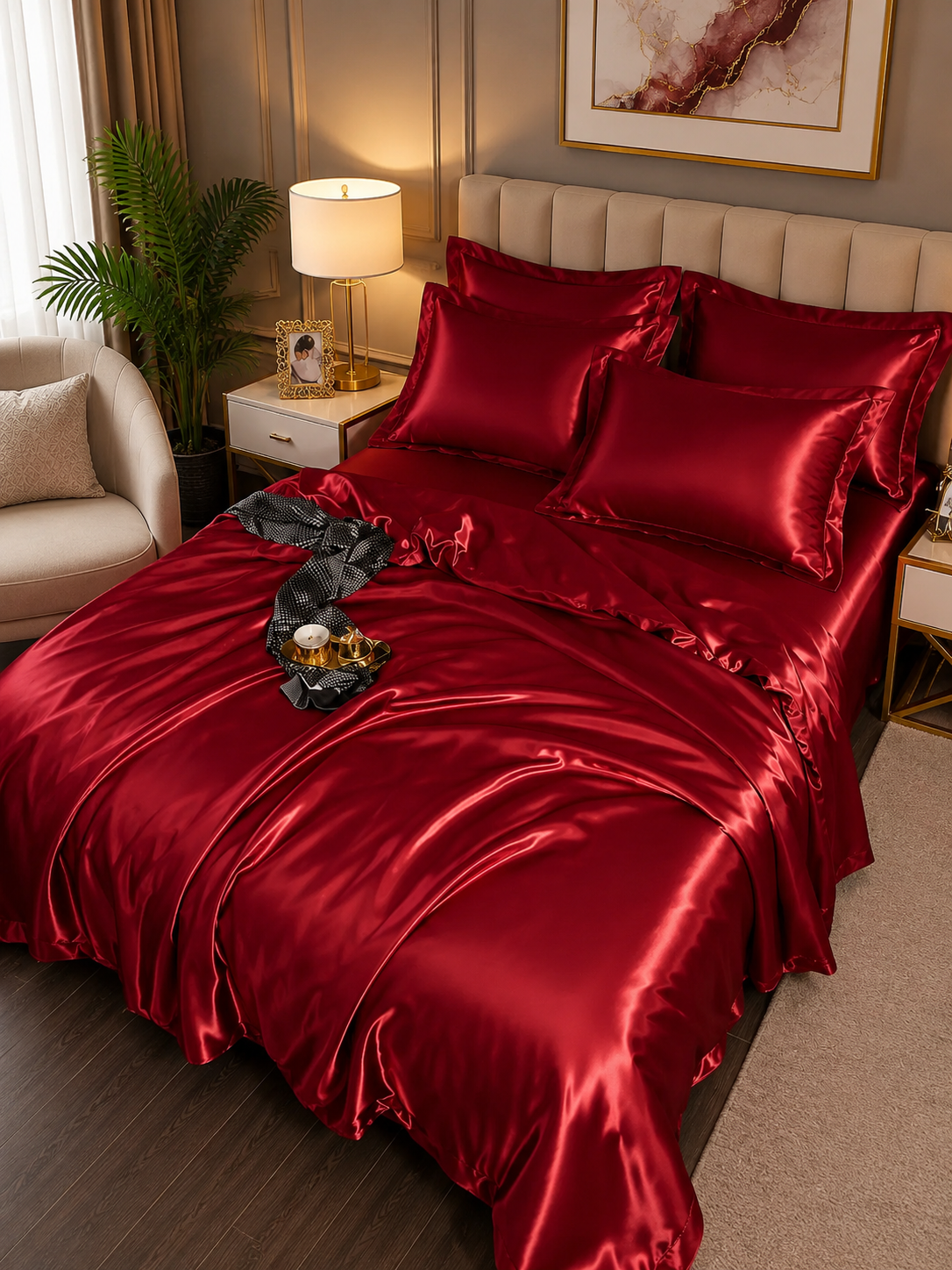 Silk Satin Duvet Cover Set for Luxurious Comfort
