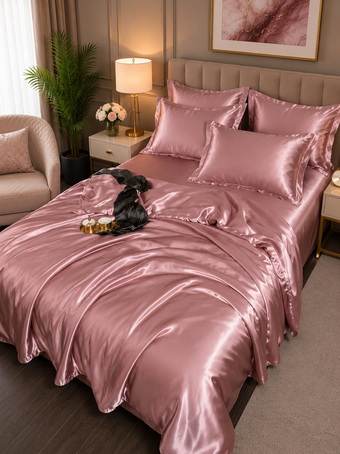 Silk Satin Duvet Cover Set for Luxurious Comfort