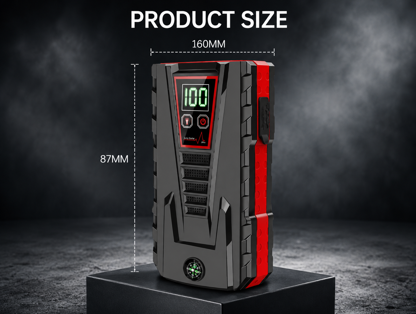 PowerMax | Portable Car Jump Starter with Extreme Temperature Performance | Multi-Device Charger for Roadside Safety