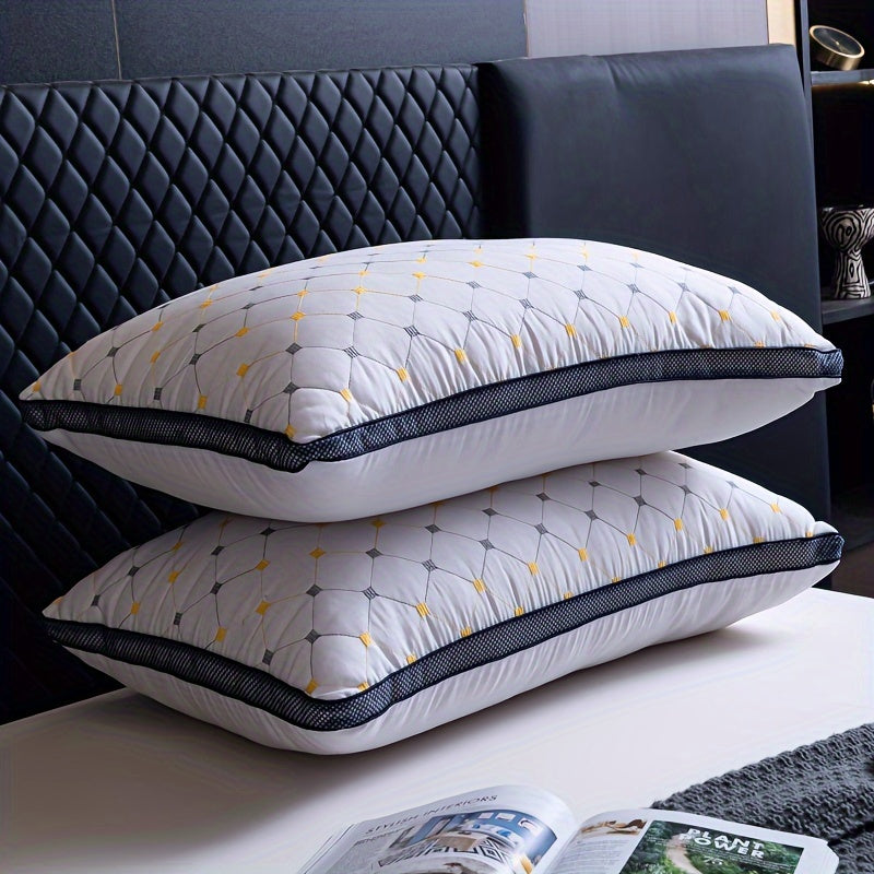 ComfortNest | Neck Support Pillow with High-Resilience Filling | Breathable & Reversible for Year-Round Comfort