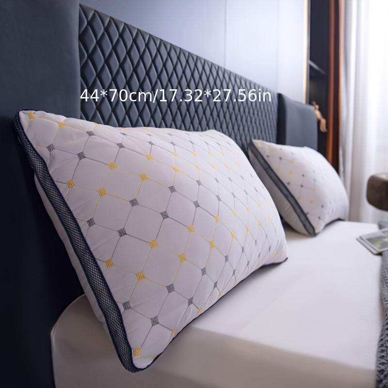ComfortNest | Neck Support Pillow with High-Resilience Filling | Breathable & Reversible for Year-Round Comfort