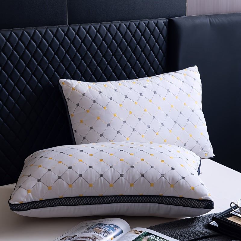 ComfortNest | Neck Support Pillow with High-Resilience Filling | Breathable & Reversible for Year-Round Comfort