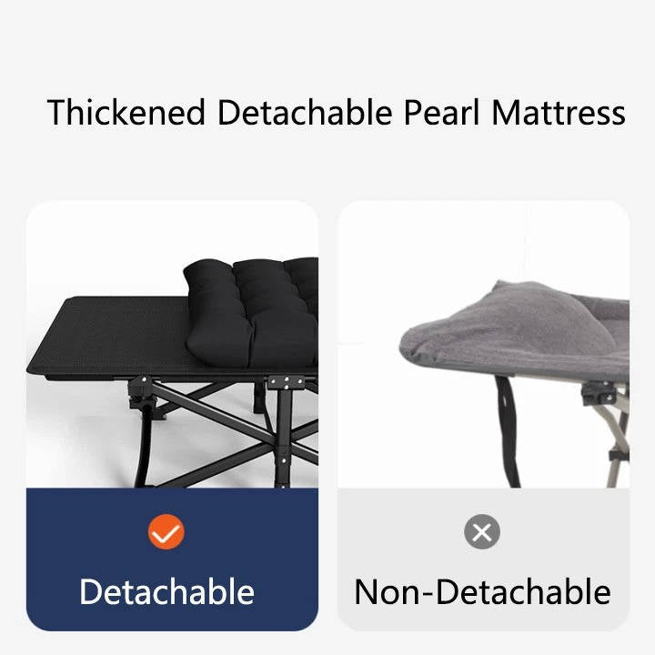 Comfort Rest | Folding Sleeping Cot with Detachable Mattress for Easy Setup 5