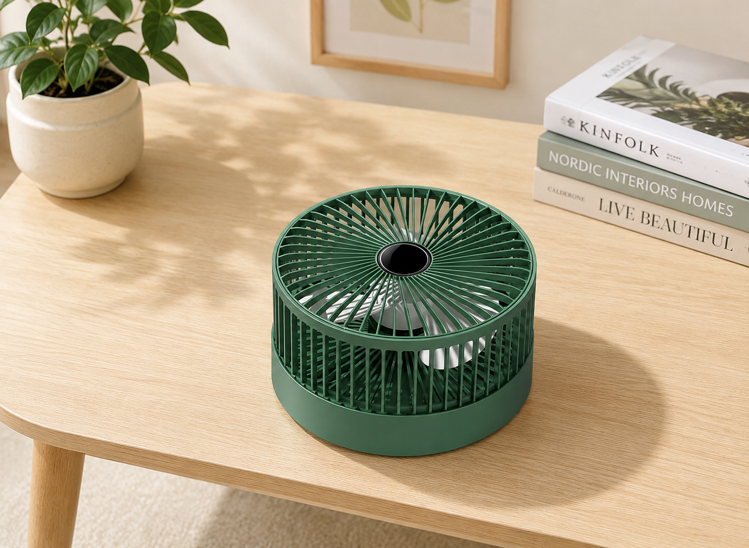 Compact USB Powered Mini Floor Desk Fan with Collapsible Design for Indoor and Outdoor Use