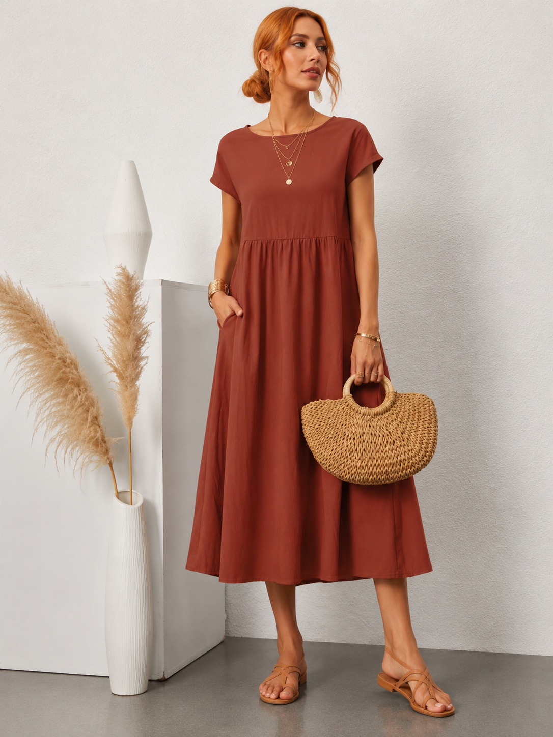 Elegant Summer Maxi Dress with Breathable Fabric for Stylish Comfort
