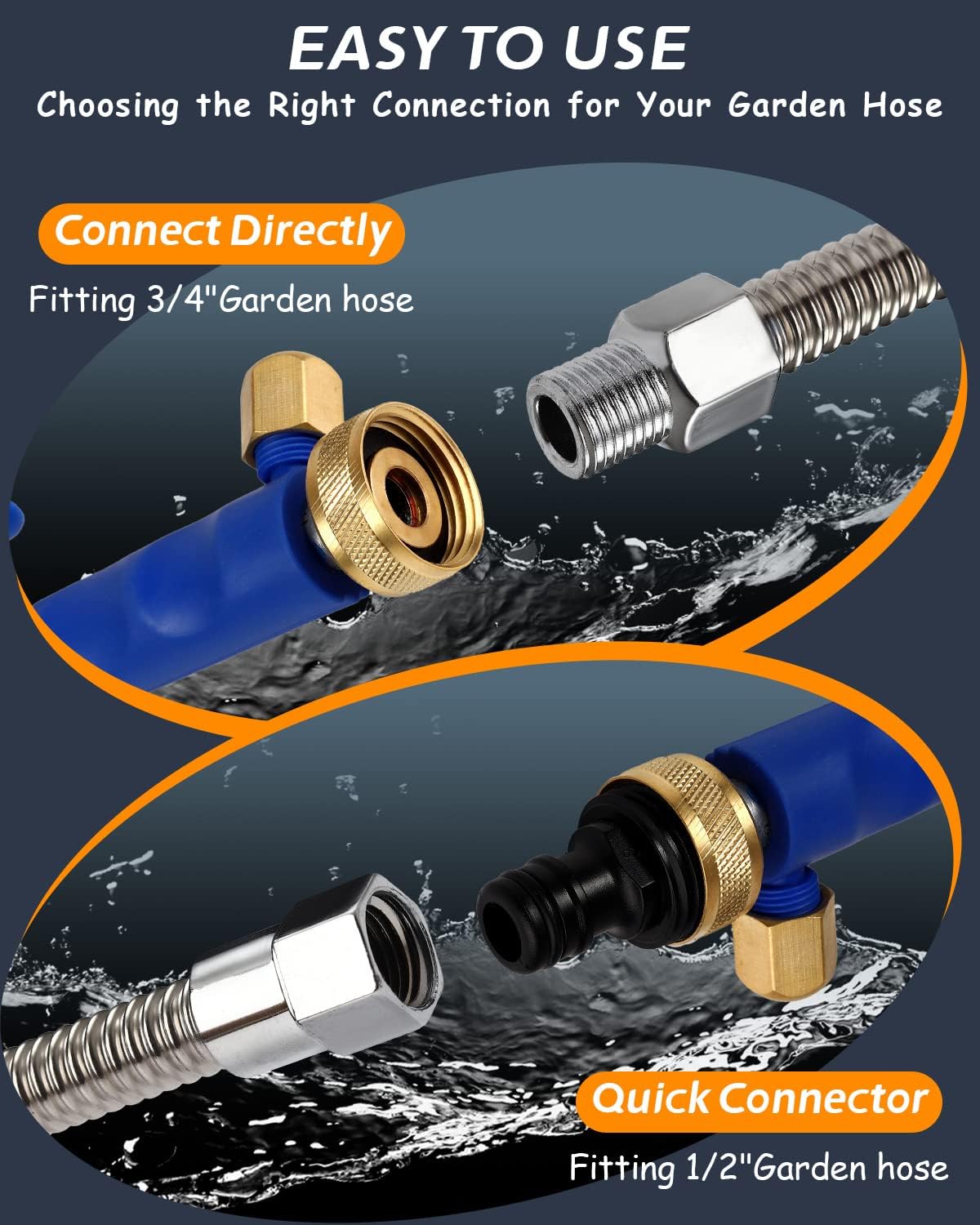 Effortless Clean | High-Pressure Washer Spray Nozzle with Dual Nozzle Options | Durable Design for Versatile Use 2