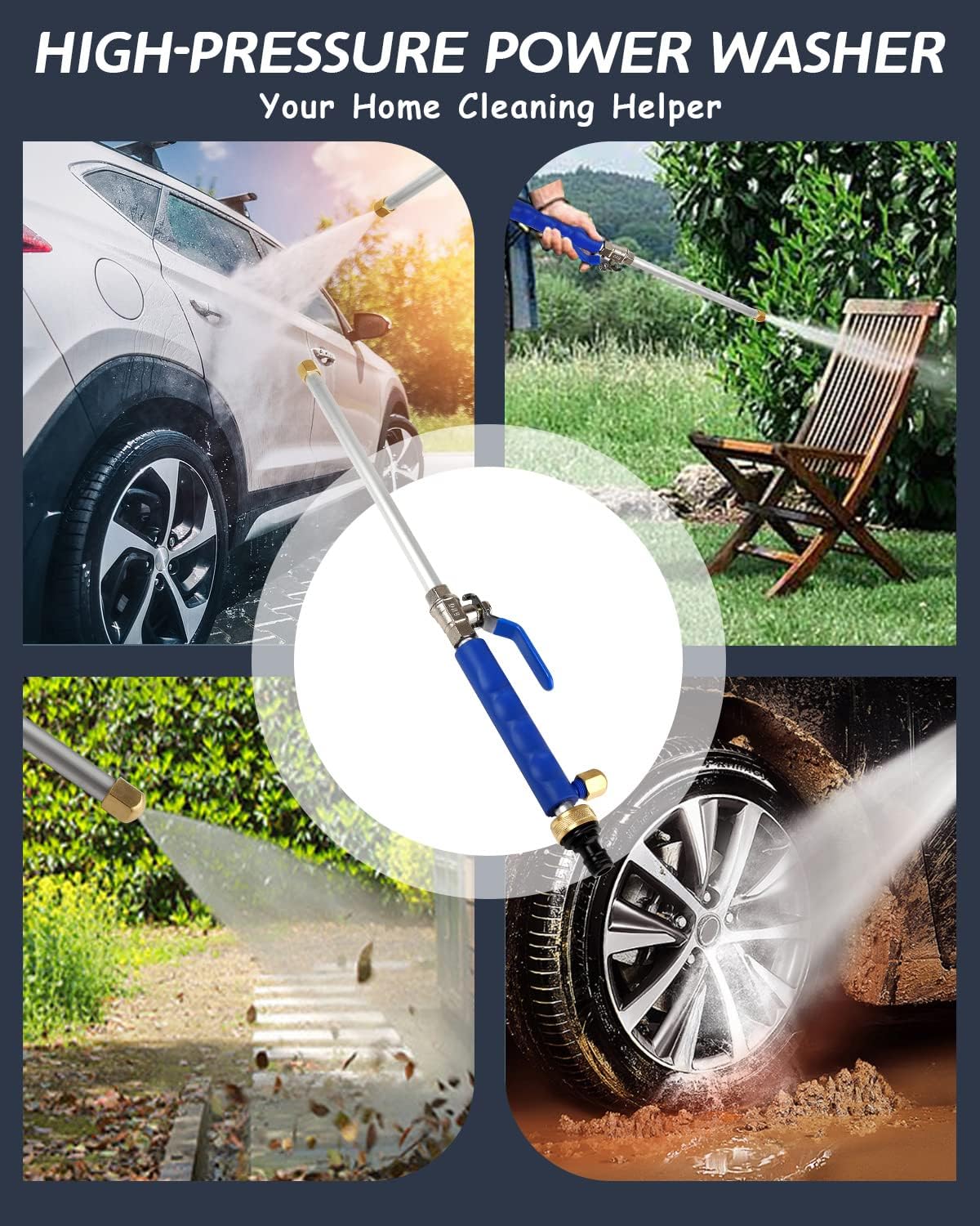 Effortless Clean | High-Pressure Washer Spray Nozzle with Dual Nozzle Options | Durable Design for Versatile Use 6