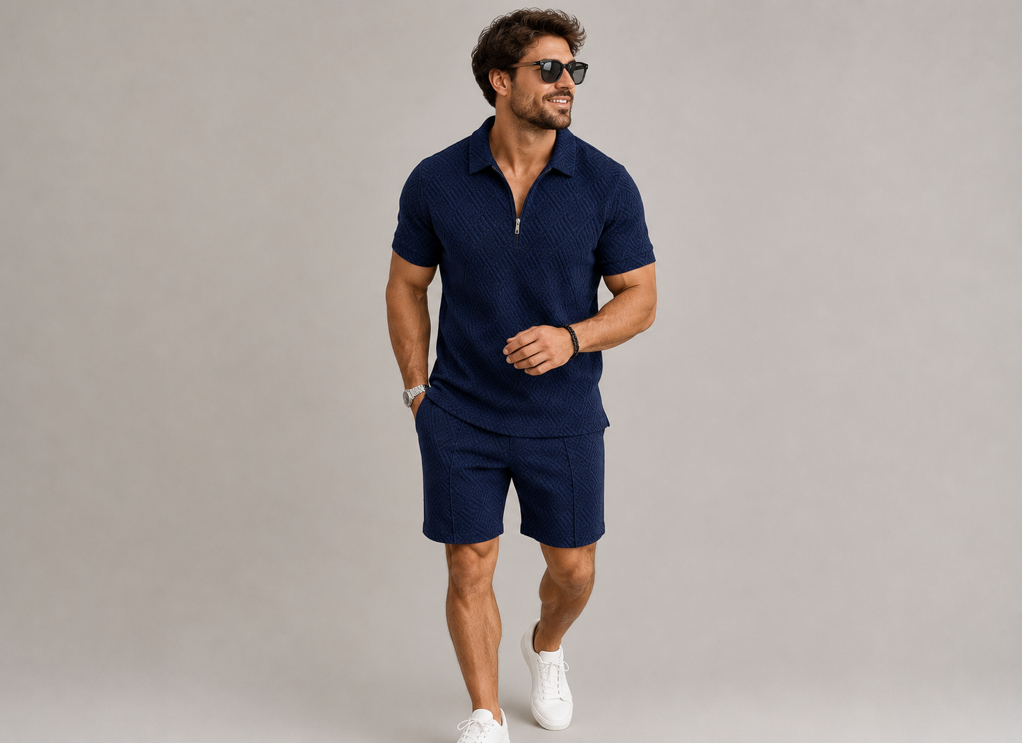 Men's Summer Set | Stylish Polo Shirt & Shorts Combo for Comfort