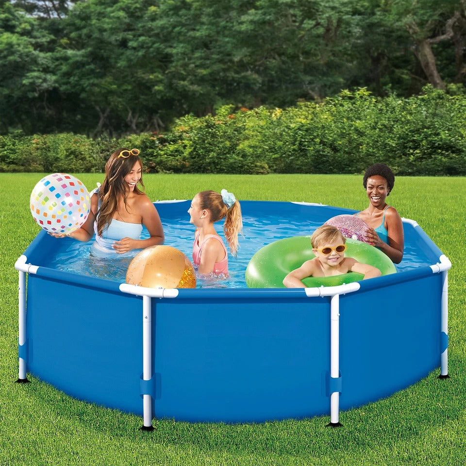 Family Oasis | 8' x 30 Above Ground Swimming Pool Set with Easy Setup | Durable Design for Endless Summer Fun 0