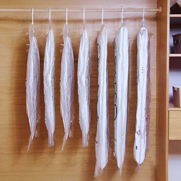 Innovative Hanging Vacuum Storage Bags | Space-Saving Compression Solution for Organized Closets