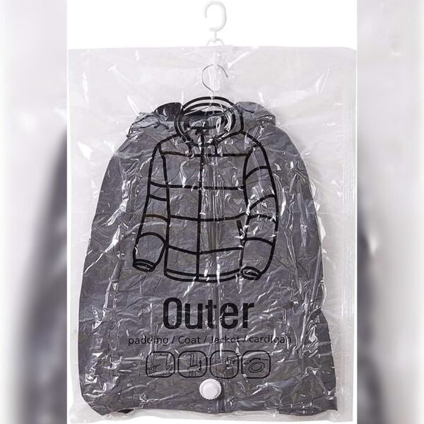 Innovative Hanging Vacuum Storage Bags | Space-Saving Compression Solution for Organized Closets