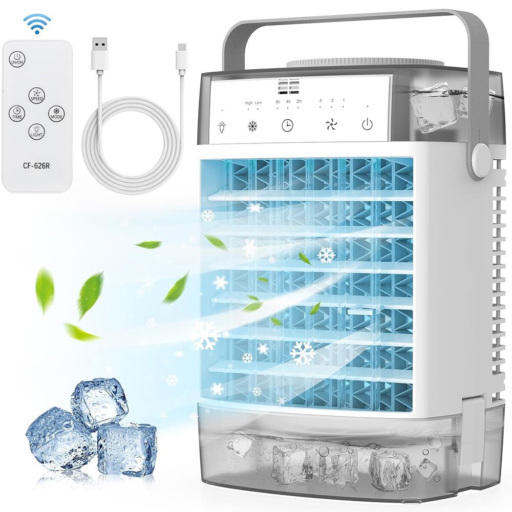 Portable Air Conditioner | 4-in-1 Cooling Fan with Humidifier & Remote Control | Compact Design for Instant Relief 1