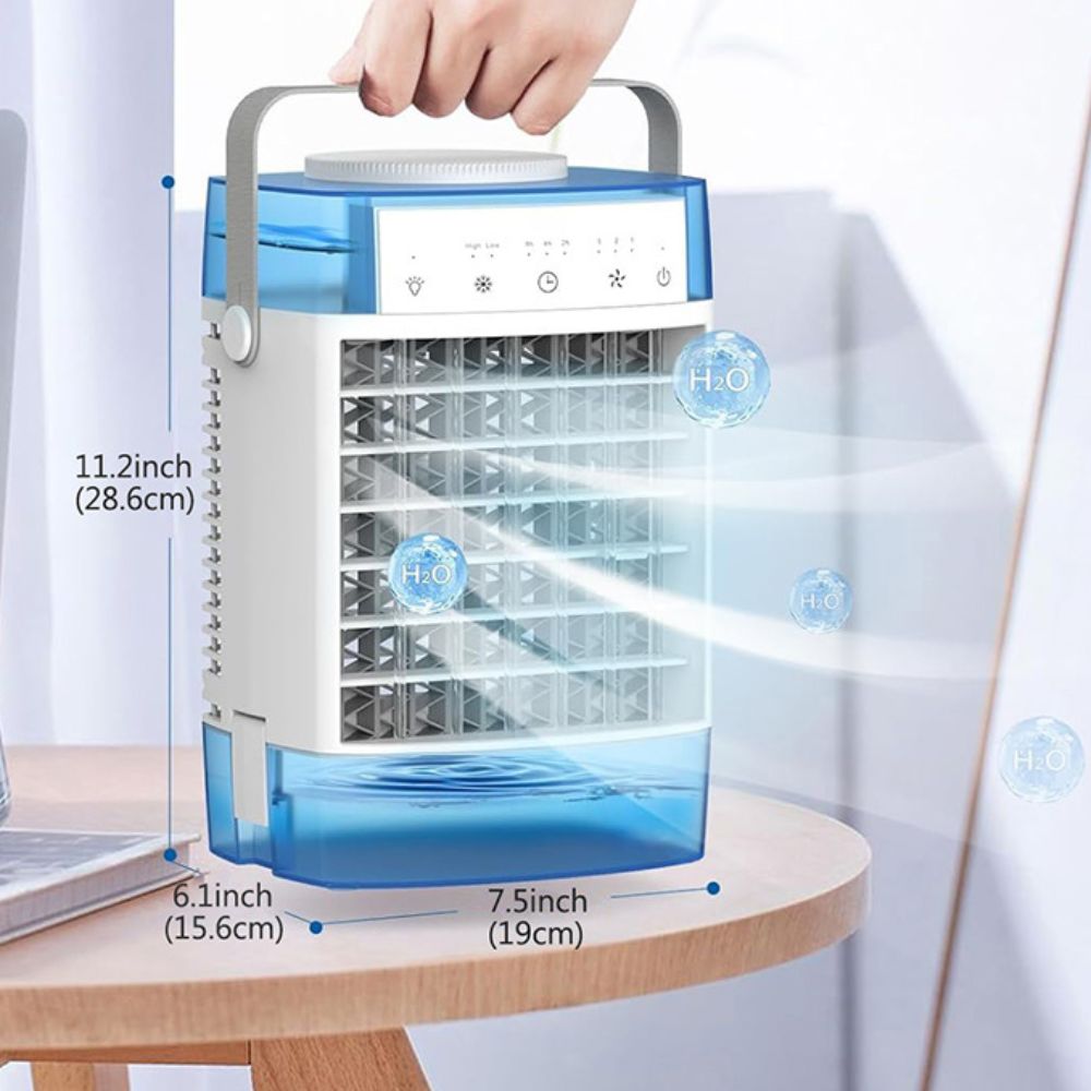 Portable Air Conditioner | 4-in-1 Cooling Fan with Humidifier & Remote Control | Compact Design for Instant Relief 3