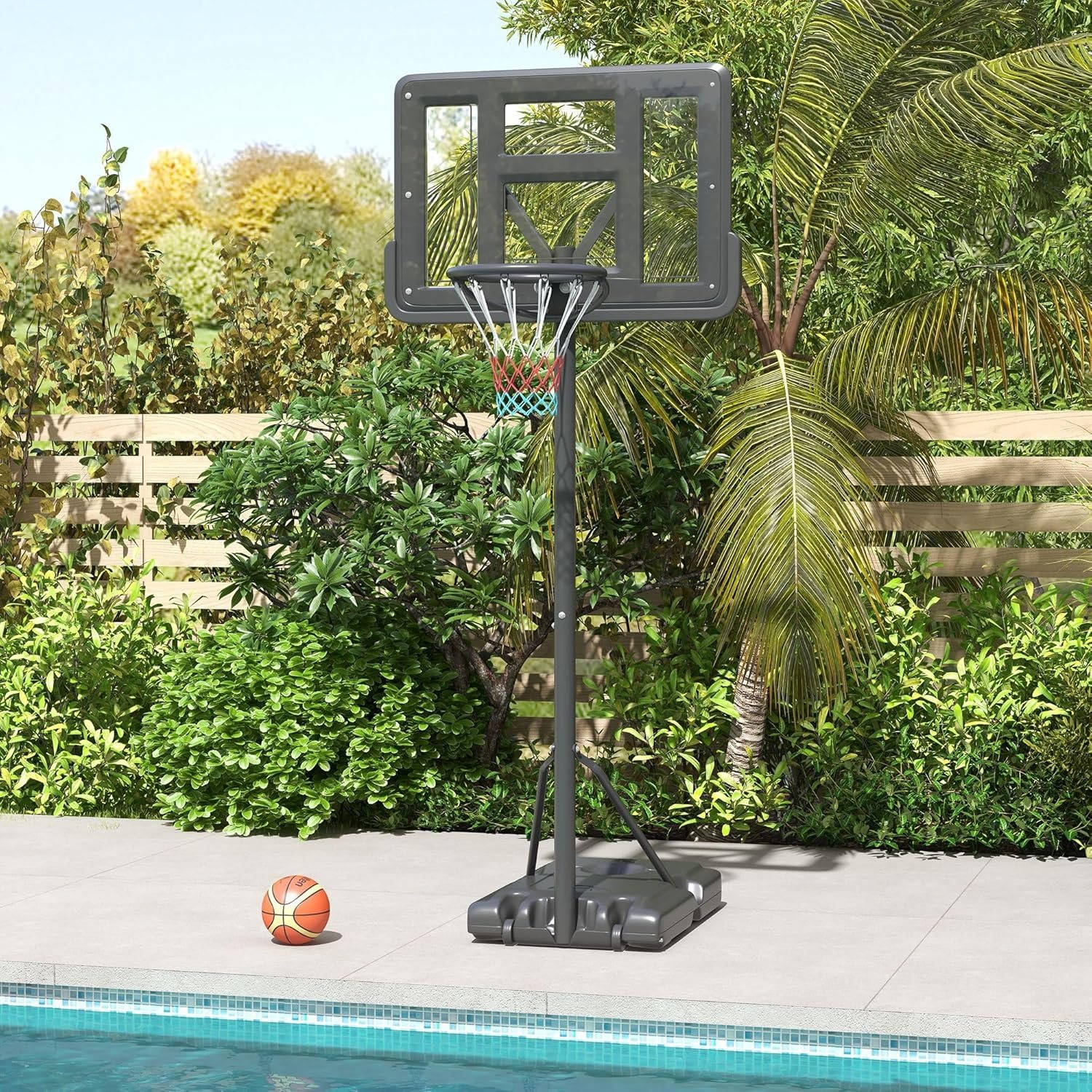 Versatile Adjustable Basketball Hoop with Dual Sports System for Year-Round Fun 1
