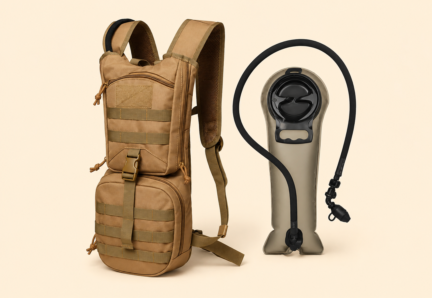 Hydration Pack | Tactical Water Bladder Backpack with 3L Capacity | Lightweight Design for Outdoor Activities