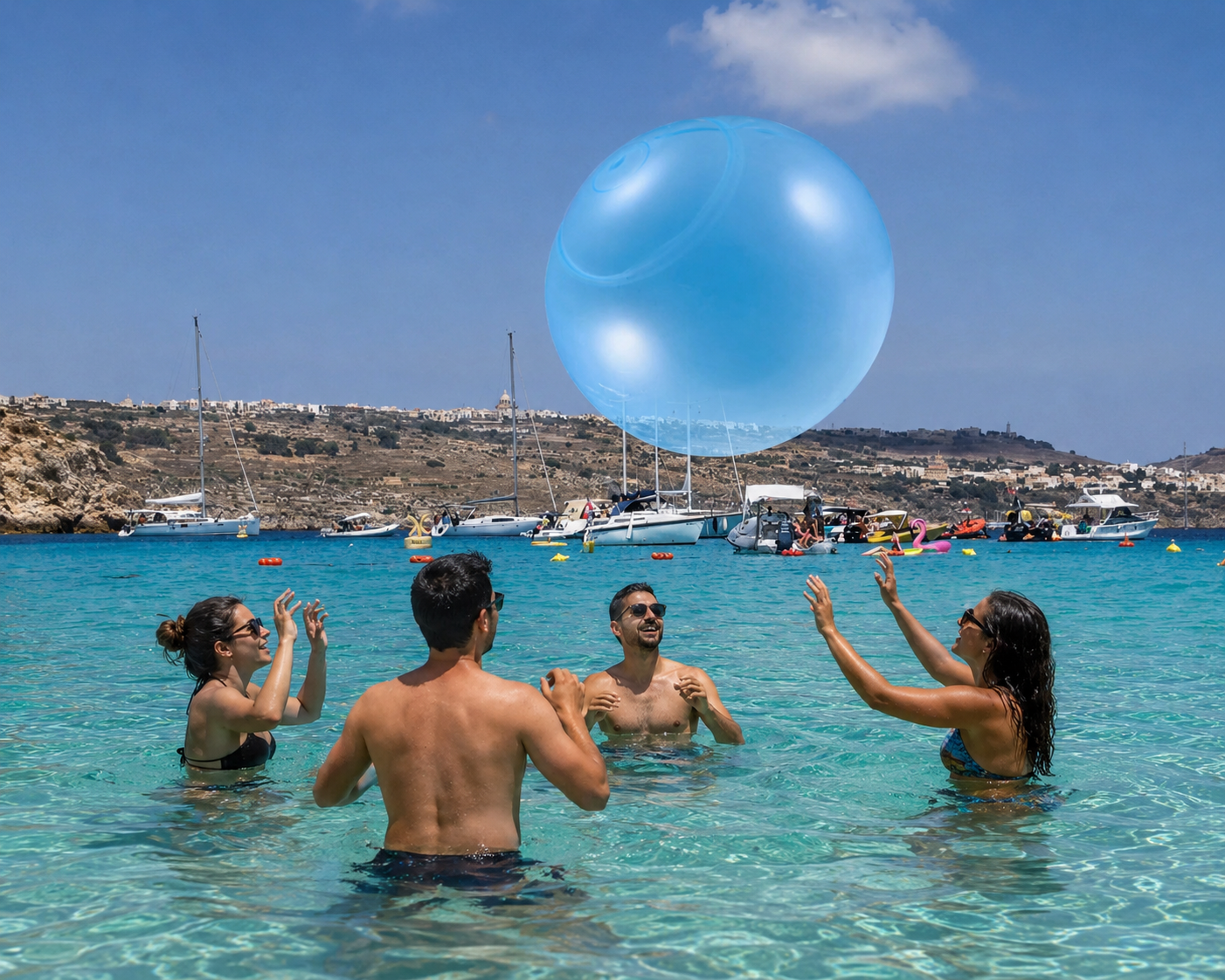 Giant Bubble Ball | Inflatable Fun Toy with Quick Setup | Perfect for Indoor and Outdoor Play