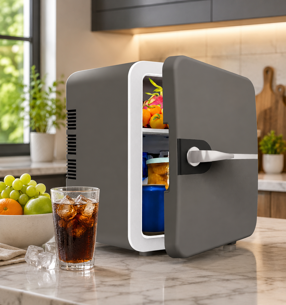 Portable Mini Fridge | 6L Hot & Cold Cooler with Energy Efficiency | Compact Design for Home and Travel