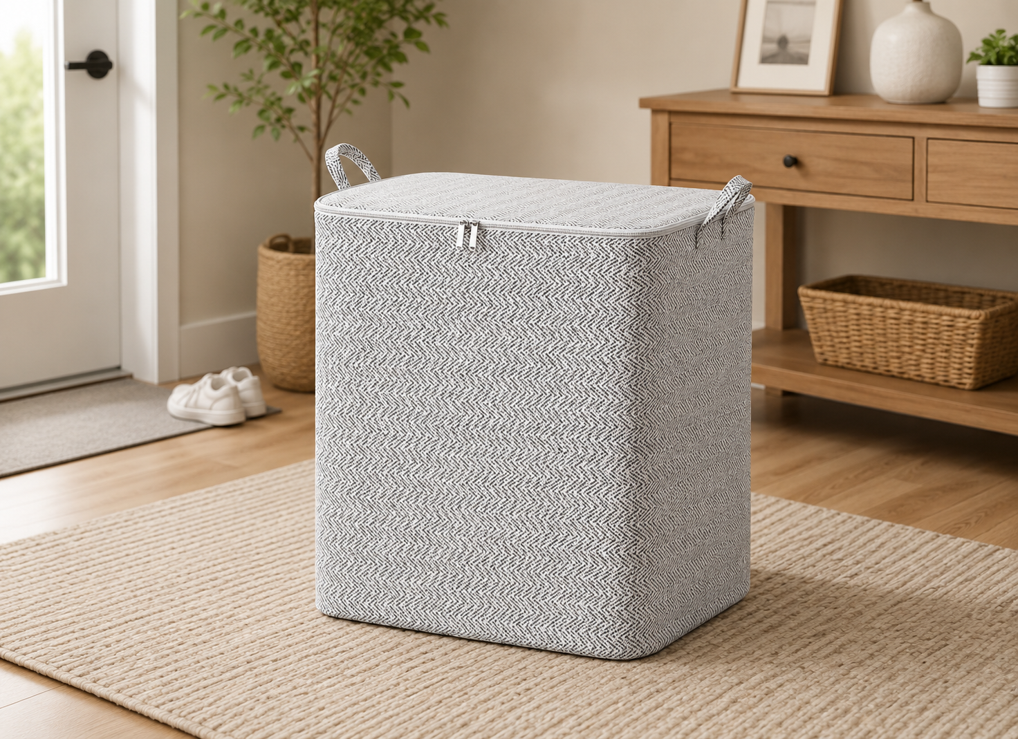 Ultimate XL Storage Container Box with Handles for Seasonal Clothing