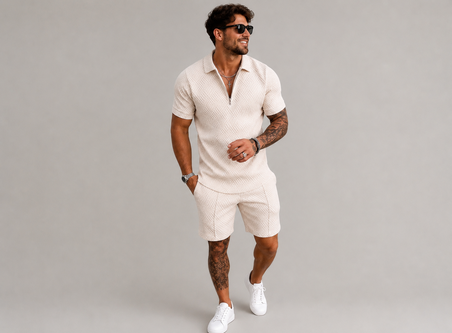 Men's Summer Set | Stylish Polo Shirt & Shorts Combo for Comfort