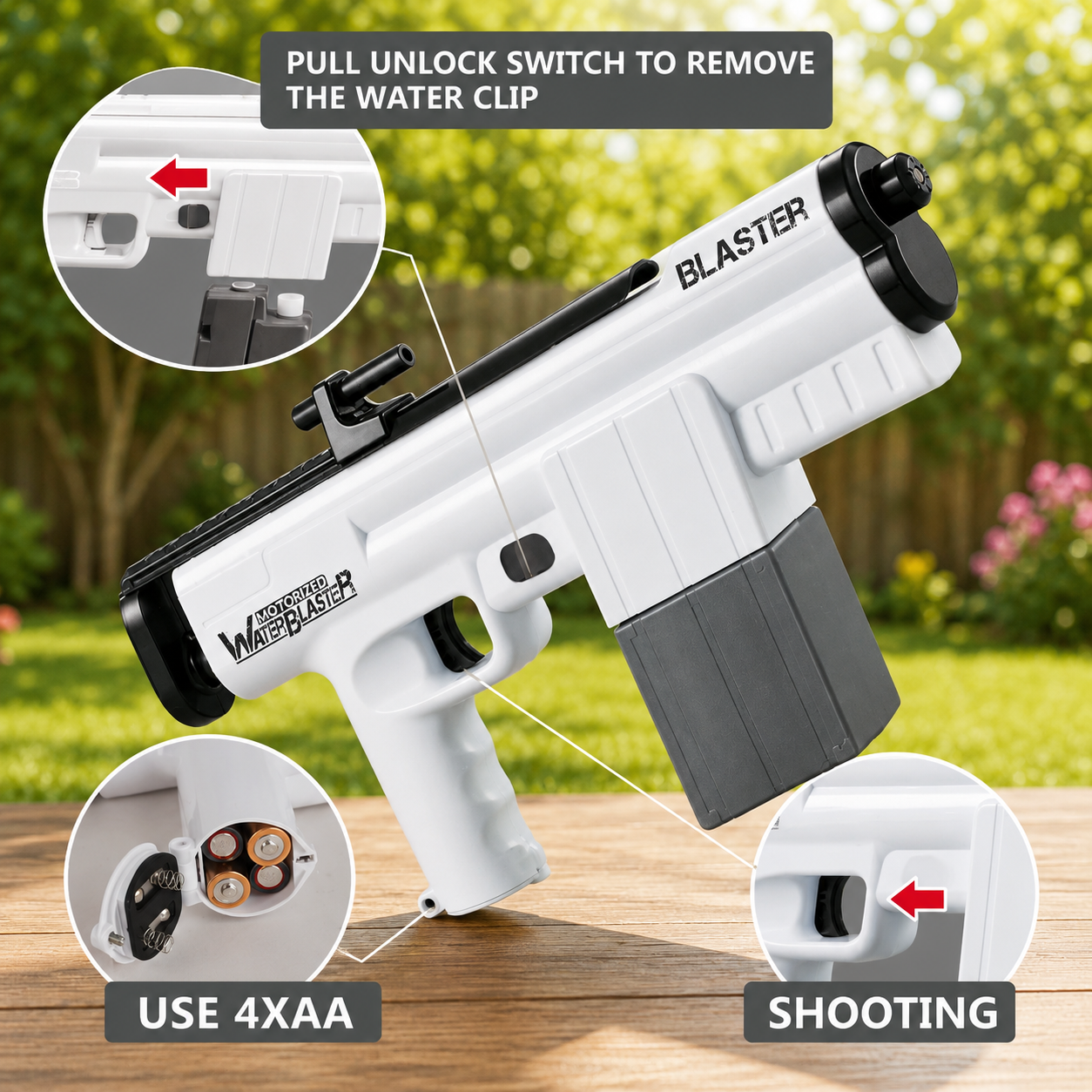 Dynamic Water Blaster | Electric Water Gun with Rapid Auto-Suction | Perfect for Summer Fun