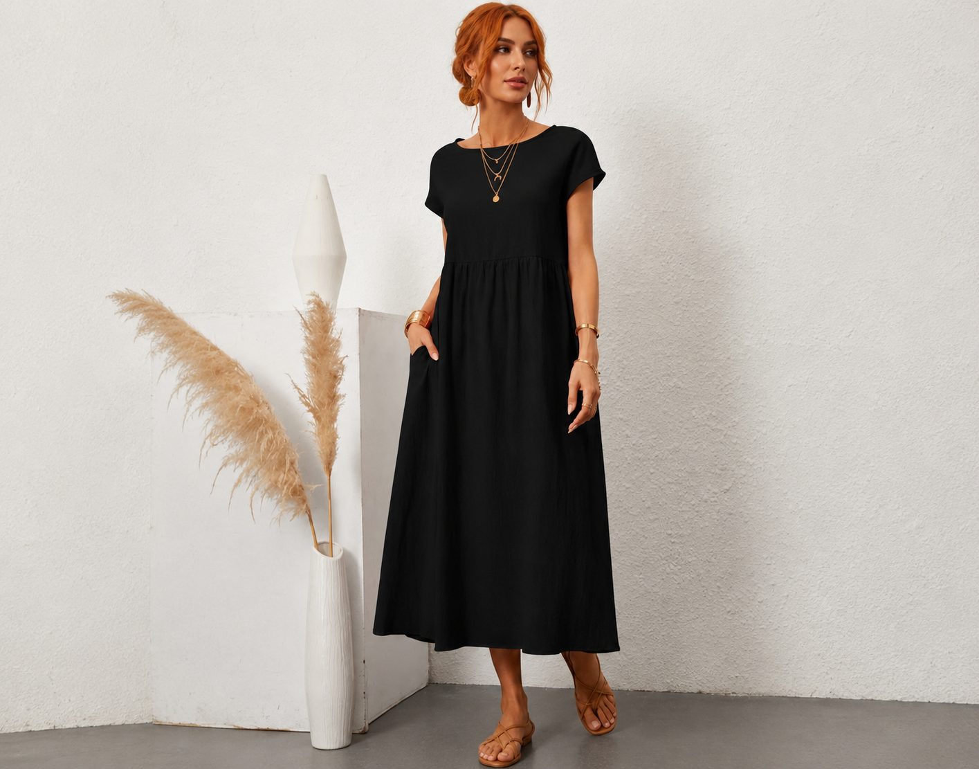 Elegant Summer Maxi Dress with Breathable Fabric for Stylish Comfort