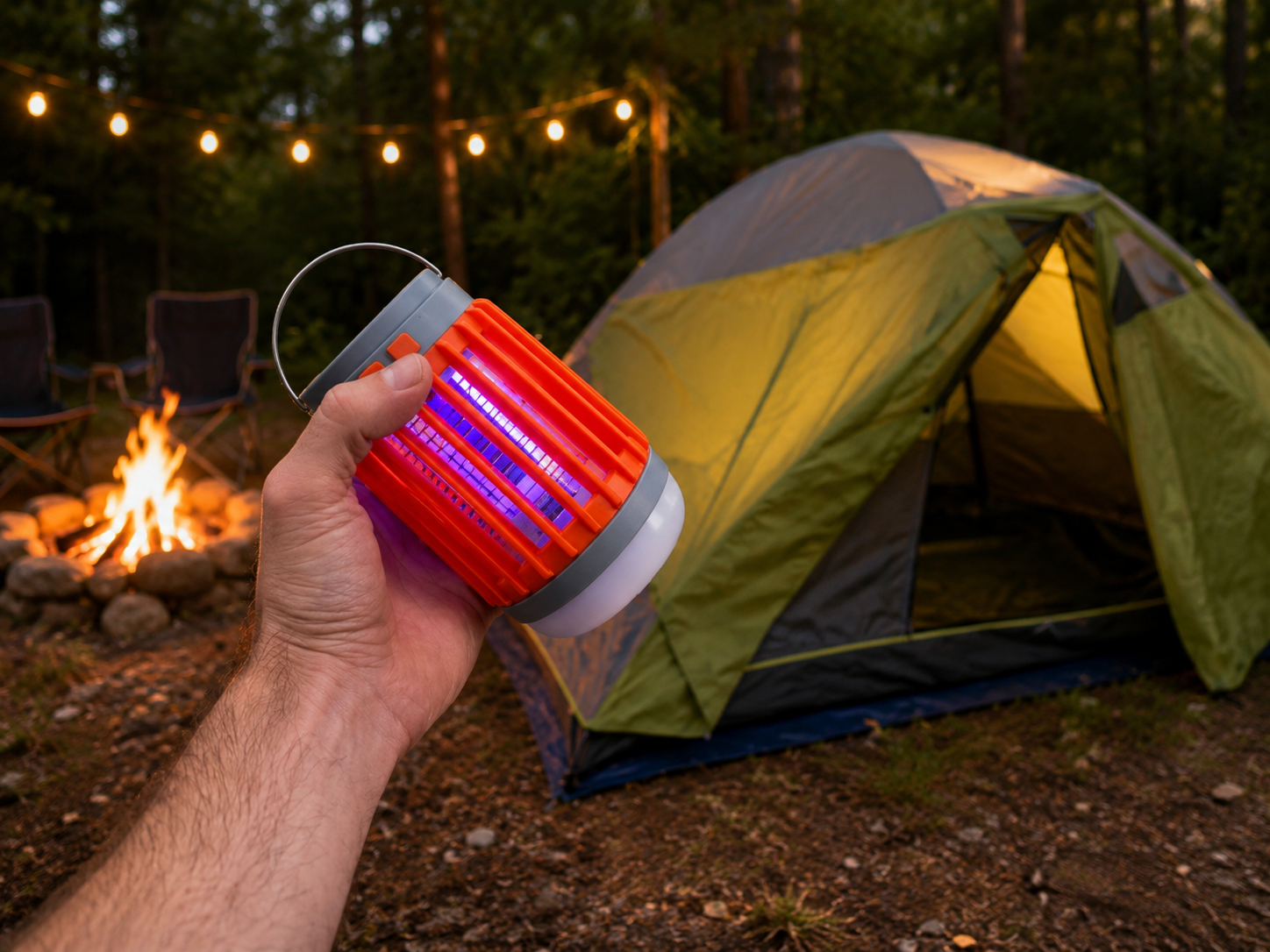 Innovative Mosquito Zapper | USB Powered Insect Catcher with UV Light | Safe and Portable Solution for Outdoor Enjoyment