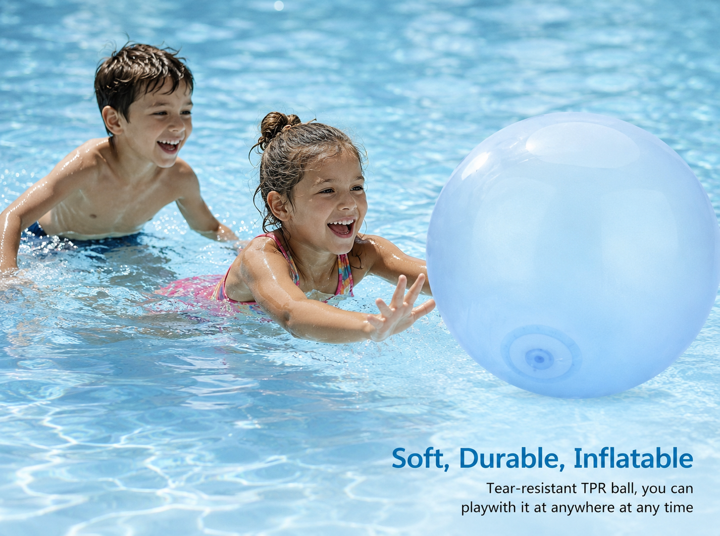 Giant Bubble Ball | Inflatable Fun Toy with Quick Setup | Perfect for Indoor and Outdoor Play