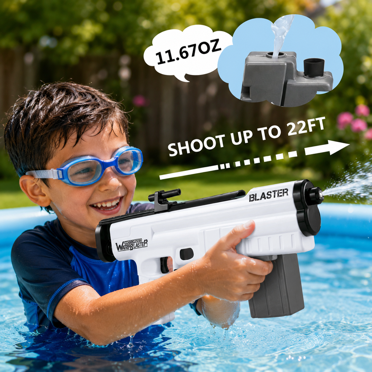 Dynamic Water Blaster | Electric Water Gun with Rapid Auto-Suction | Perfect for Summer Fun