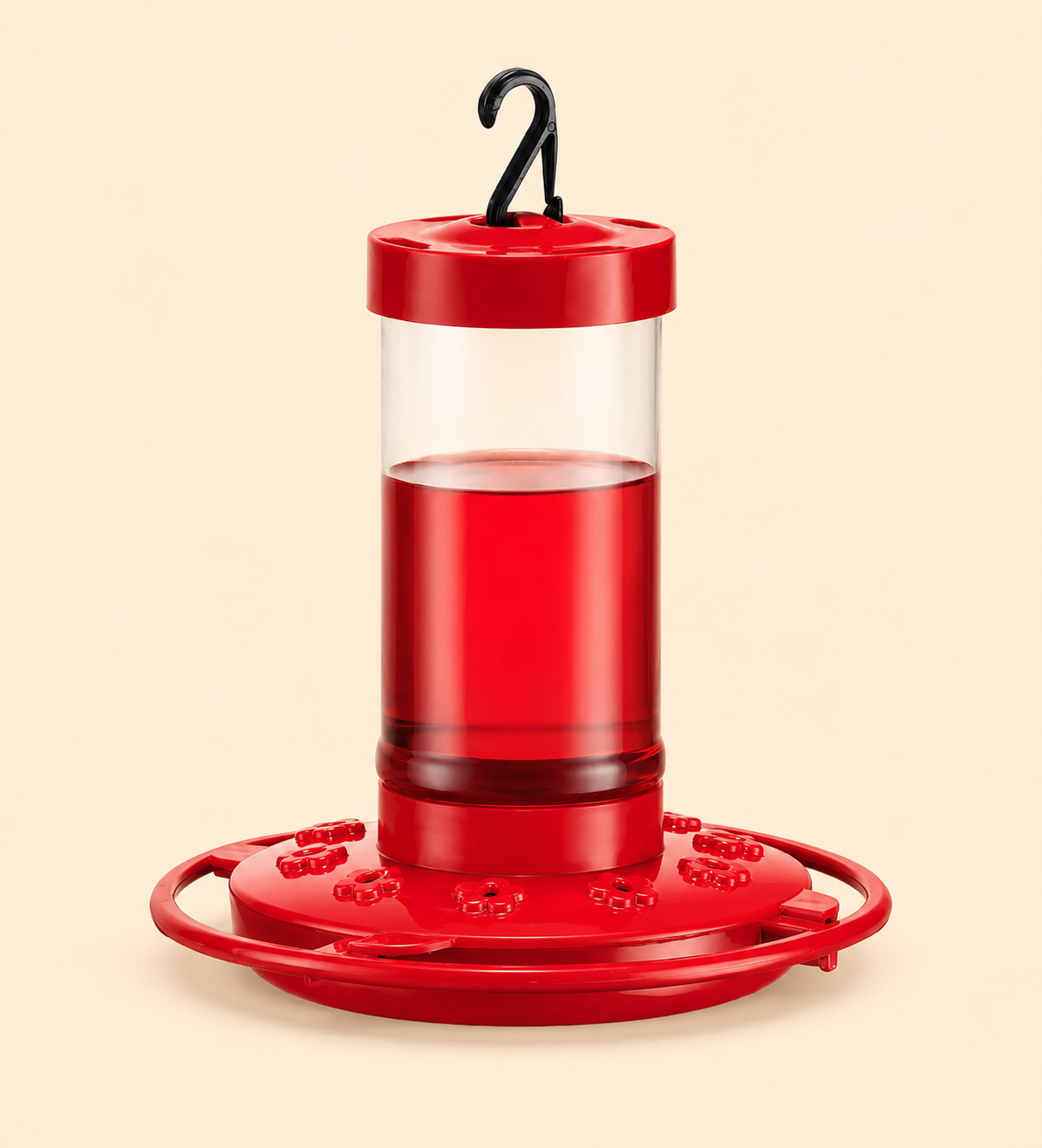 Vibrant Hummingbird Feeder | 16 OZ Capacity with 10 Feeding Ports | Easy Setup for Backyard Birdwatching