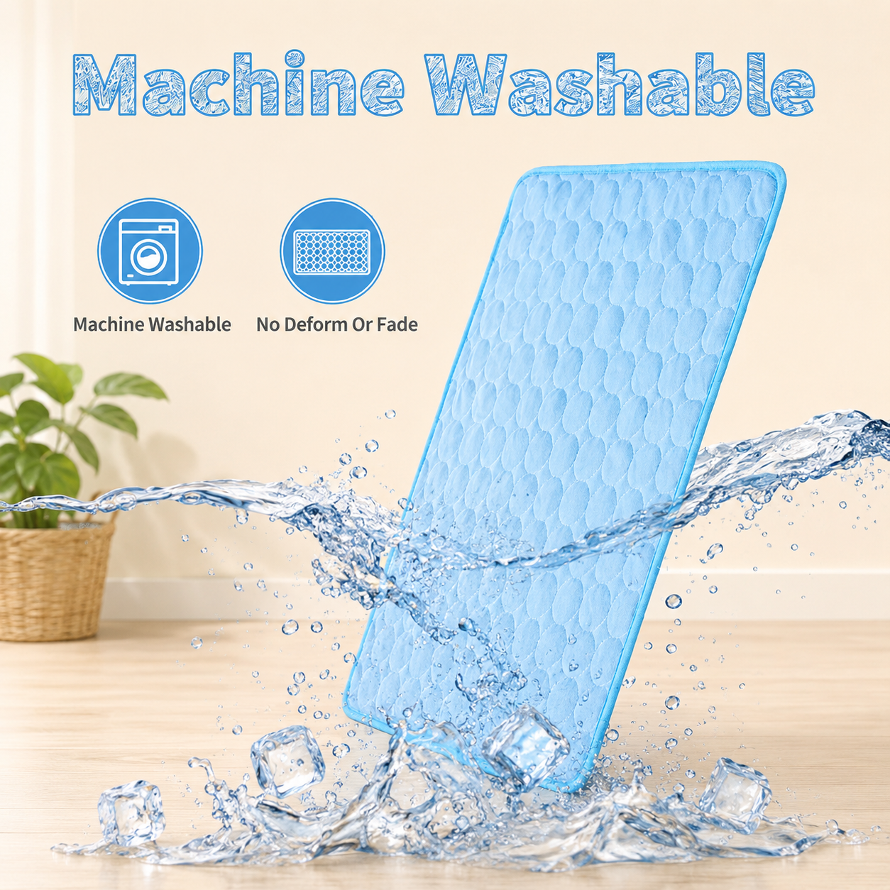 Pet Cooling Mat | Summer Cooling Pad for Dogs & Cats with Self-Cooling Technology | Lightweight & Easy to Clean