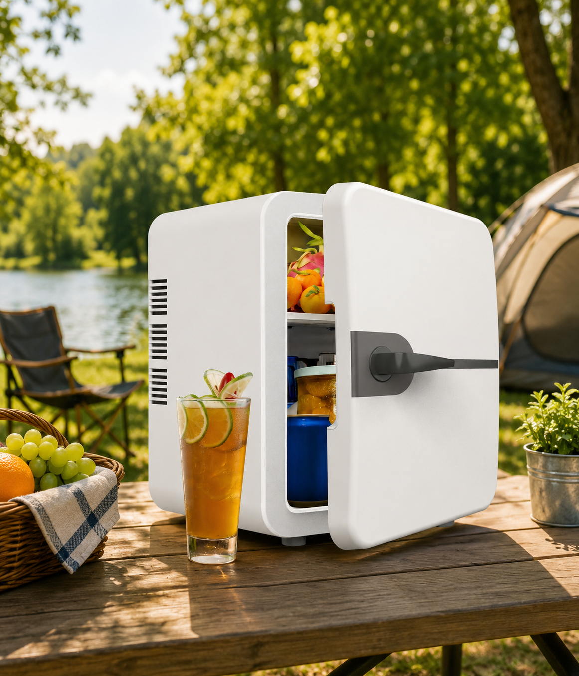 Portable Mini Fridge | 6L Hot & Cold Cooler with Energy Efficiency | Compact Design for Home and Travel