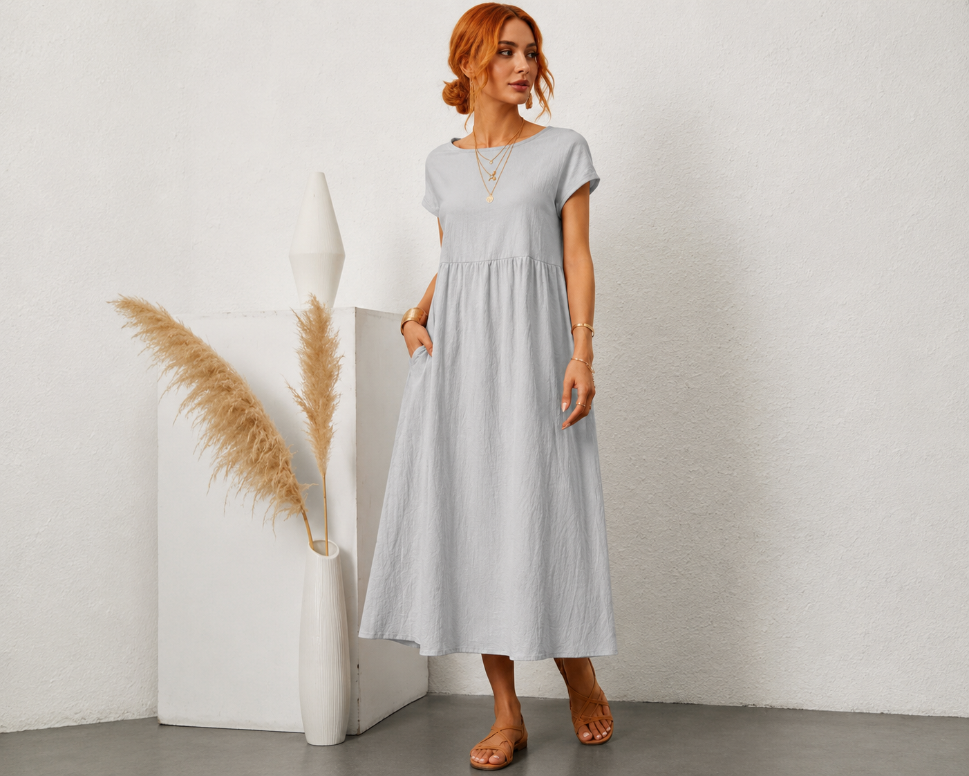 Elegant Summer Maxi Dress with Breathable Fabric for Stylish Comfort