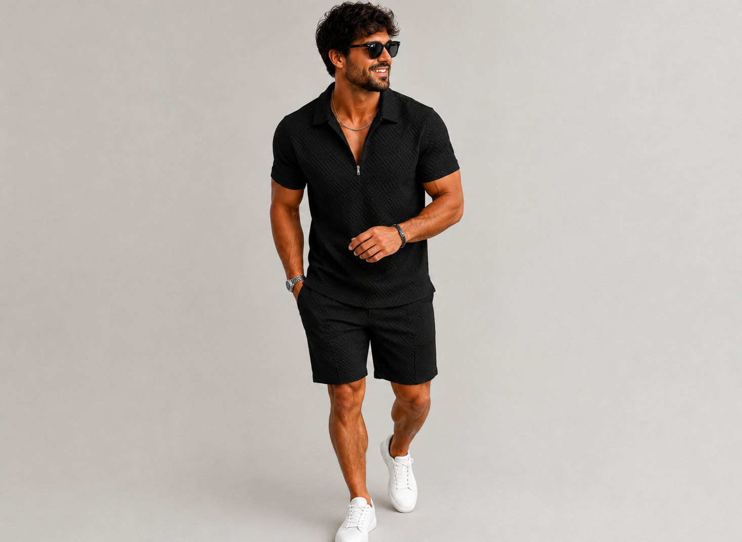 Men's Summer Set | Stylish Polo Shirt & Shorts Combo for Comfort
