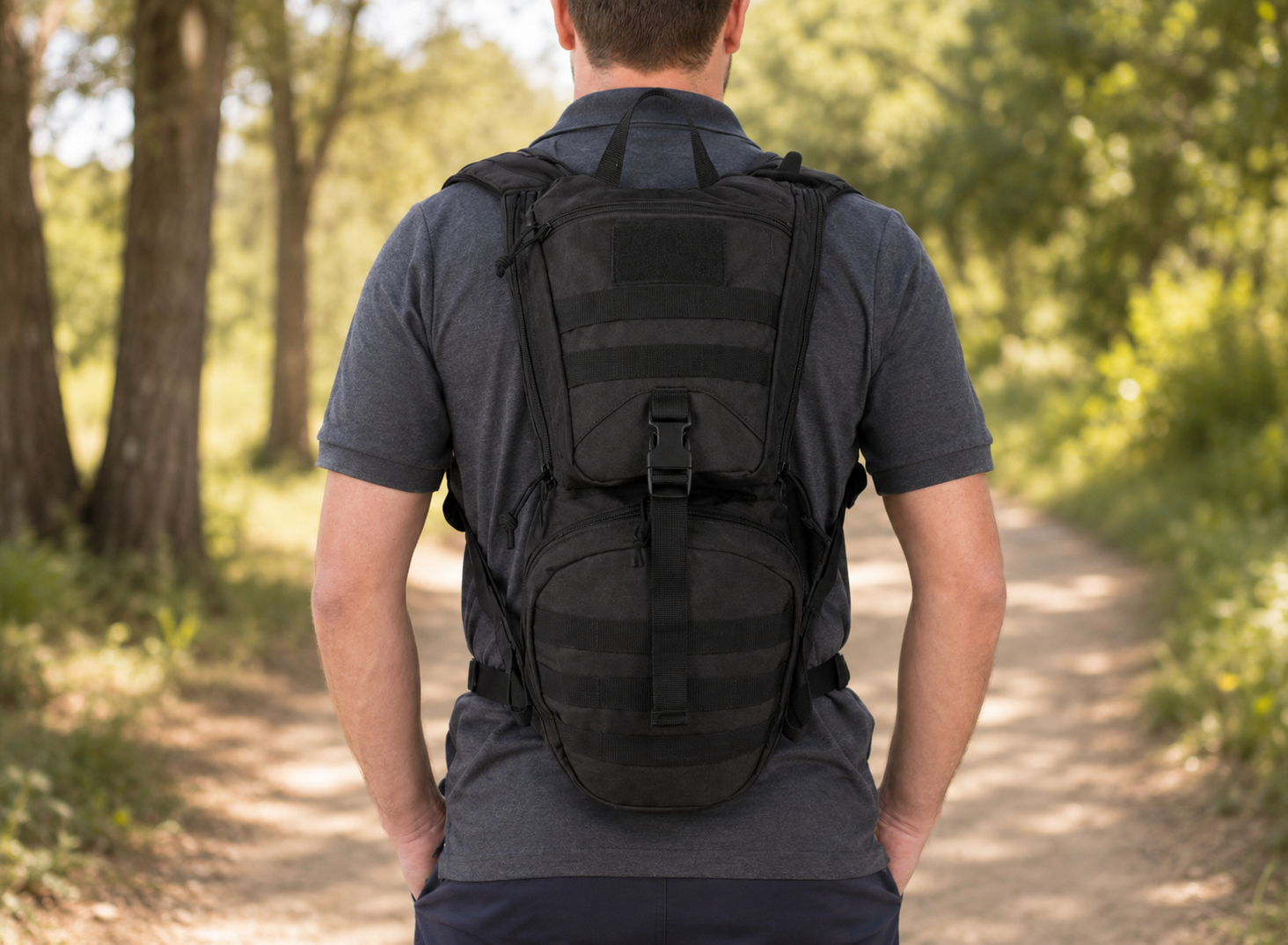Hydration Pack | Tactical Water Bladder Backpack with 3L Capacity | Lightweight Design for Outdoor Activities