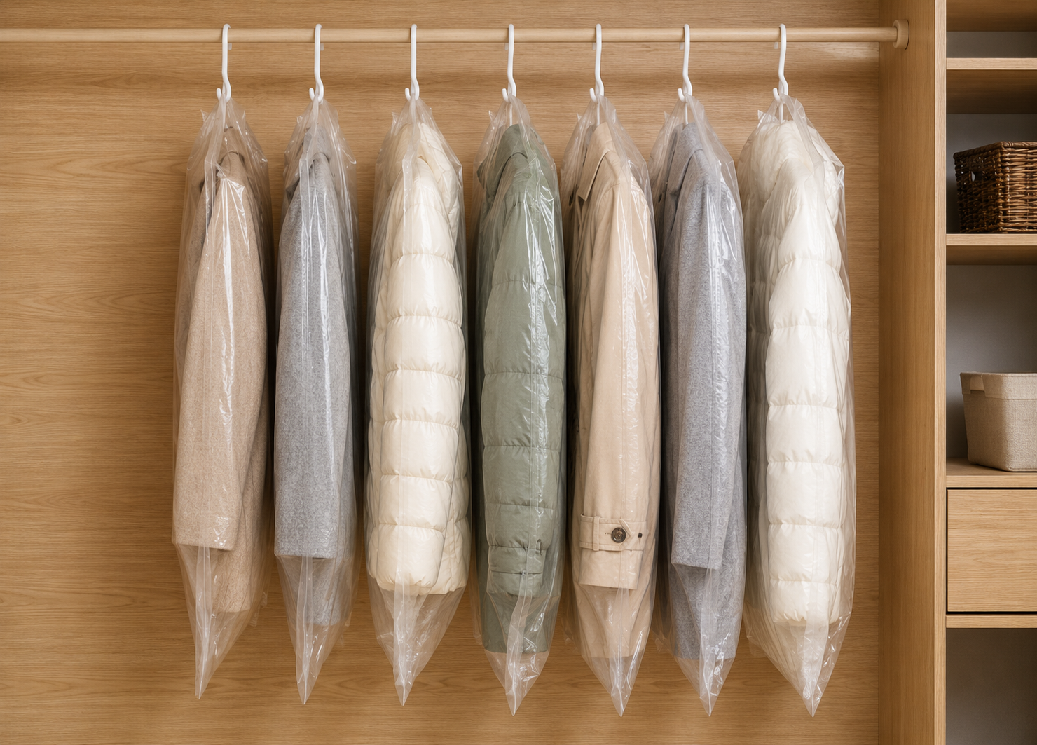 Innovative Hanging Vacuum Storage Bags | Space-Saving Compression Solution for Organized Closets