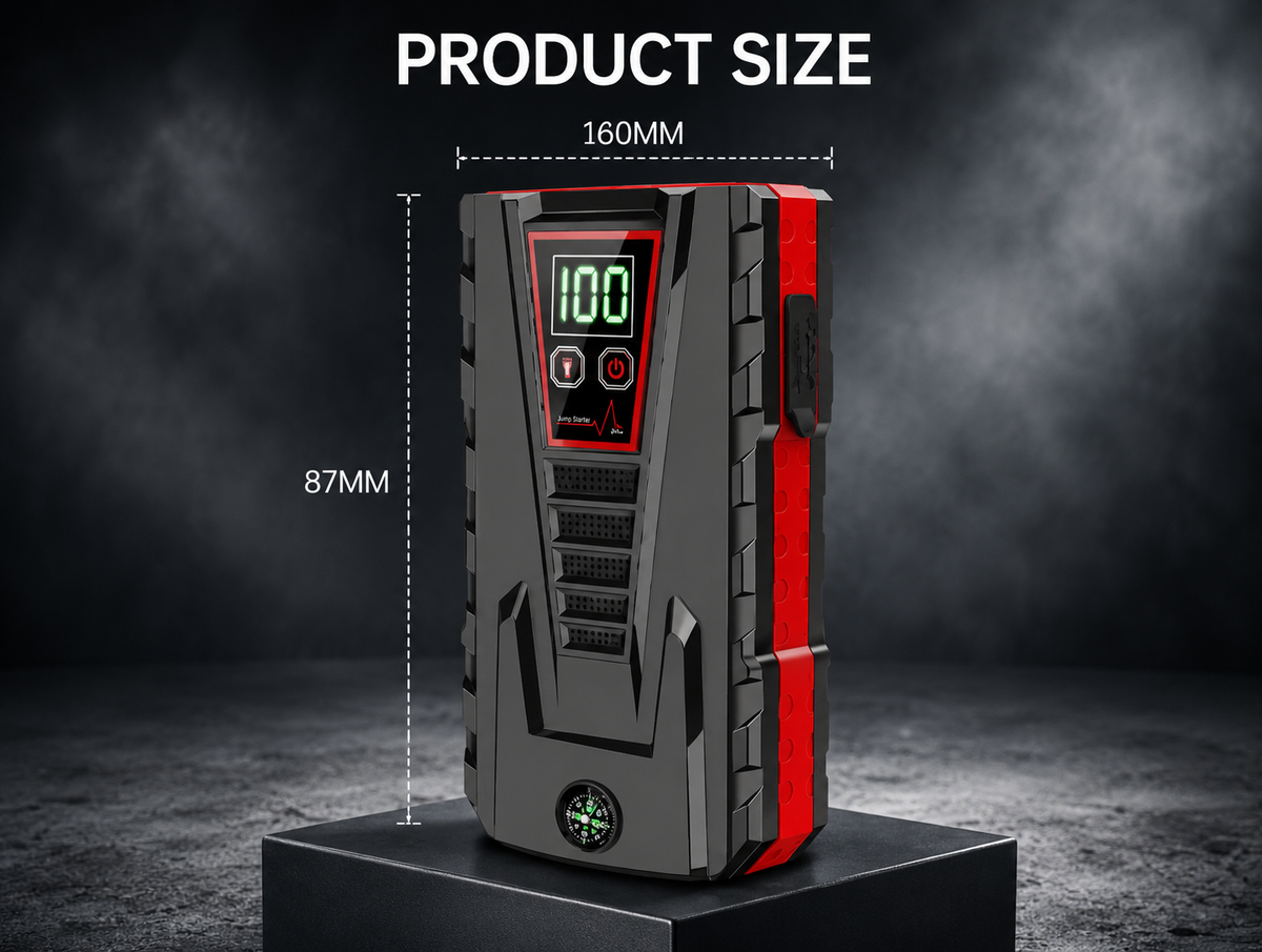 PowerMax | Portable Car Jump Starter with Extreme Temperature Performance | Multi-Device Charger for Roadside Safety