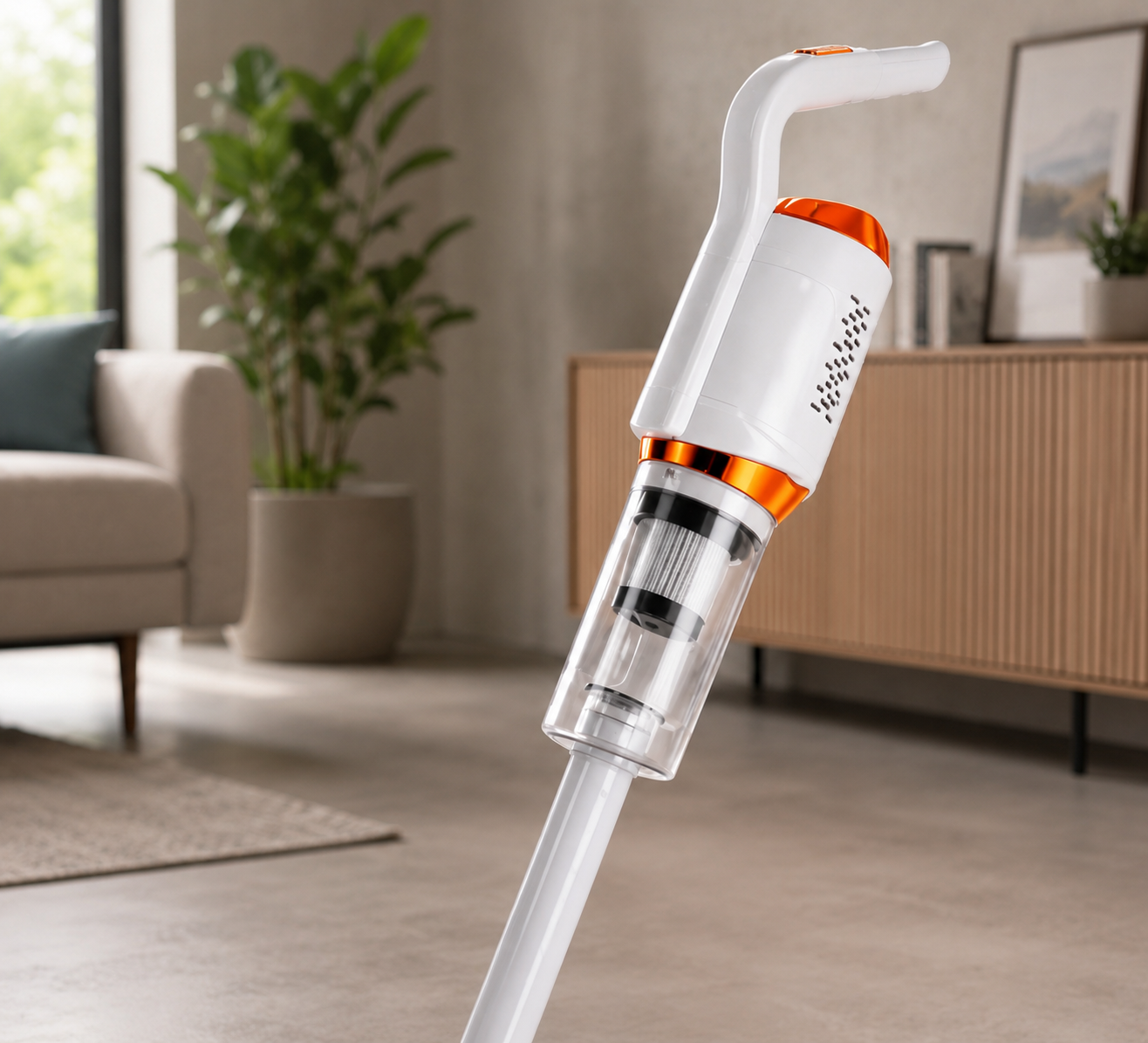 Efficient Cordless Vacuum Cleaner with 8500PA Suction Power for Pet Hair and Dirt Removal