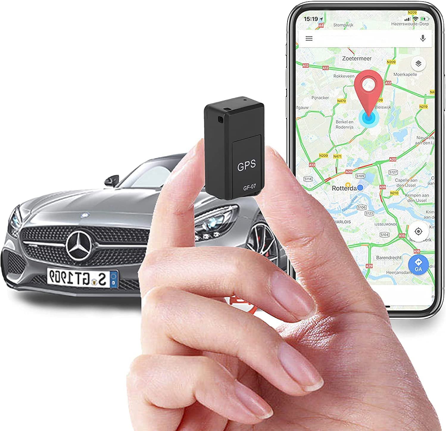 Compact GPS Tracker | Real-Time Vehicle Locator with Voice Recording | Magnetic Design for Easy Attachment 0