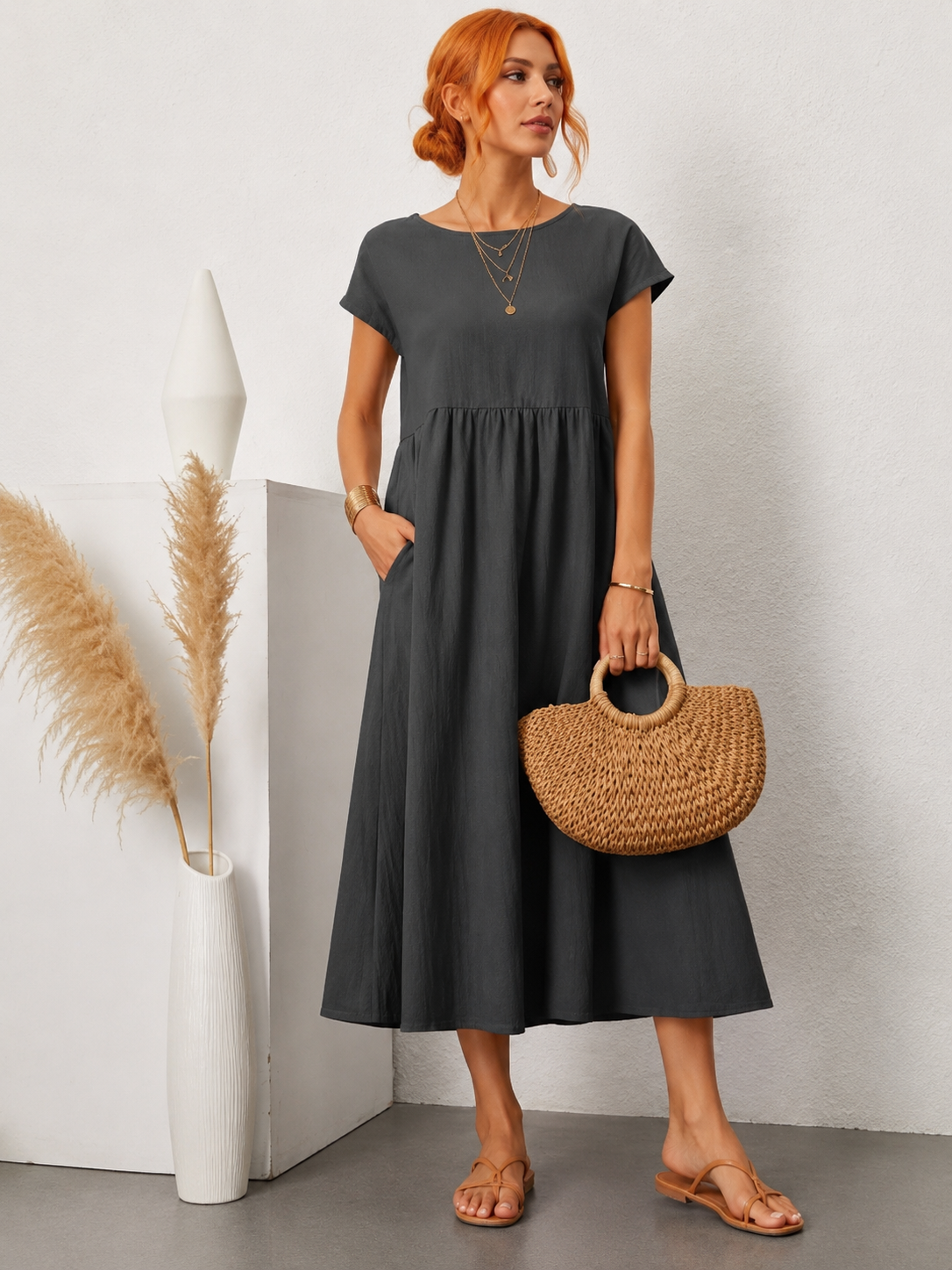 Elegant Summer Maxi Dress with Breathable Fabric for Stylish Comfort